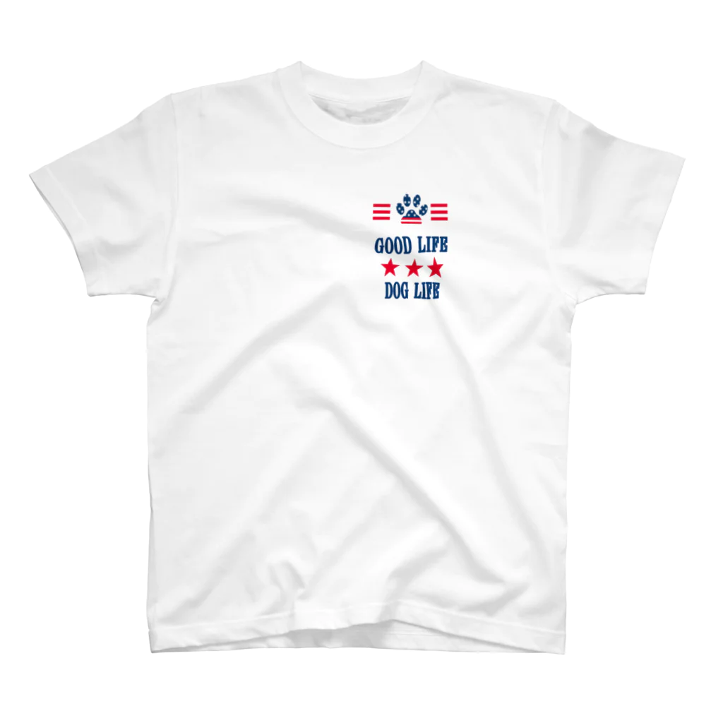 Ju-wan Toiro～十犬十色～のGood life = Dog lifeのかわいいTシャツ Regular Fit T-Shirt