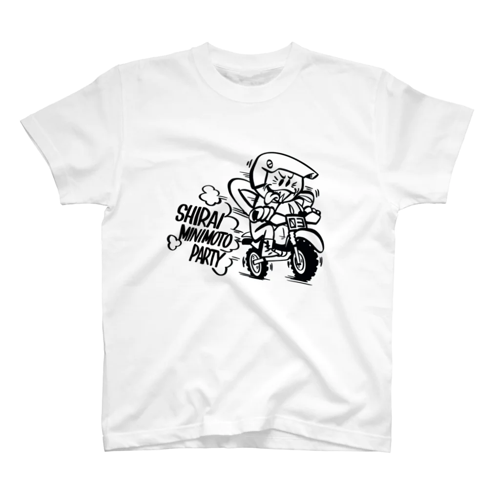 元祖　番田屋の白井ミニモト会　公式グッツ　モノクロ Regular Fit T-Shirt