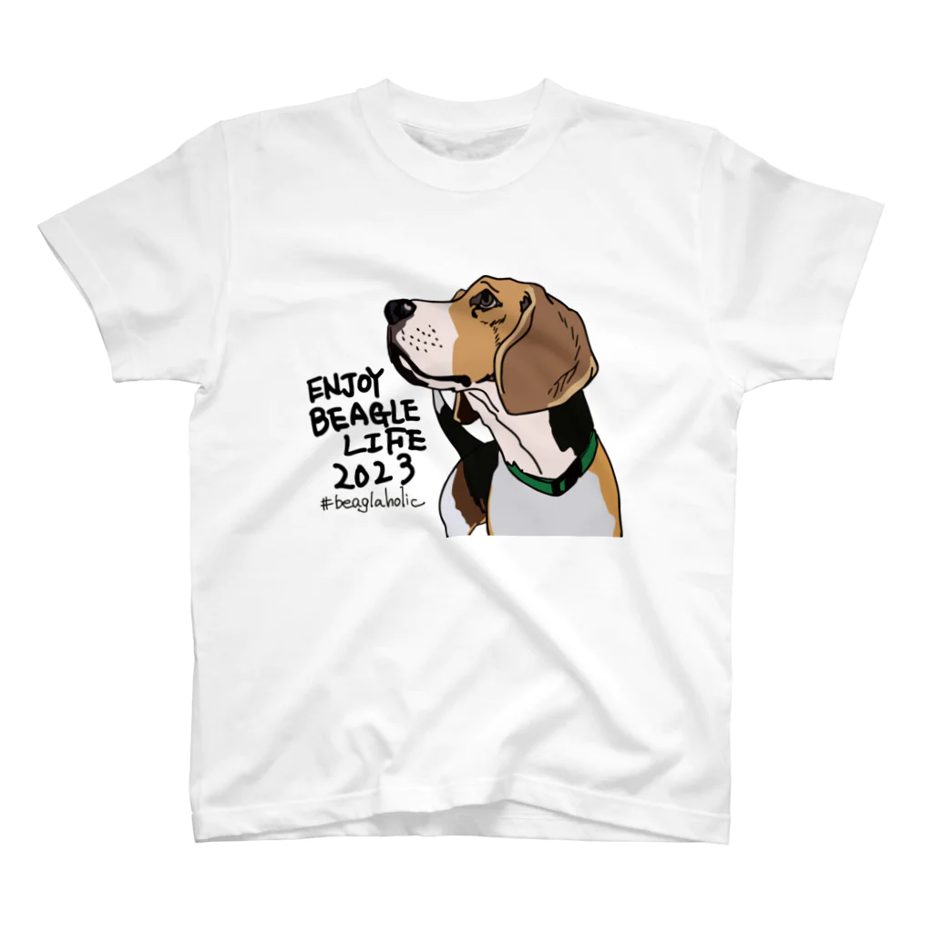 beagle meter the shopのENJOY BEAGLE LIFE 2023 Regular Fit T-Shirt