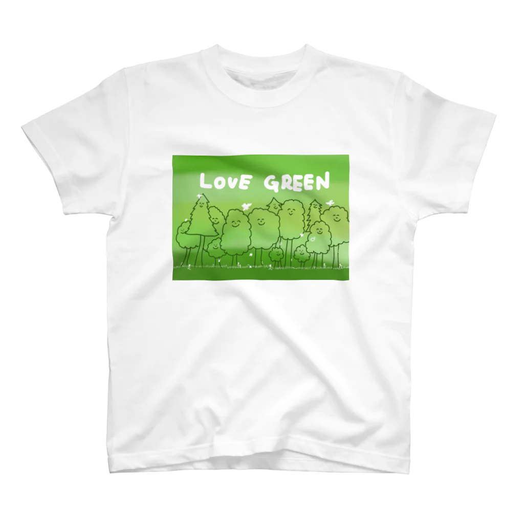 ココロ企画のLOVE GREEN スタンダードTシャツ