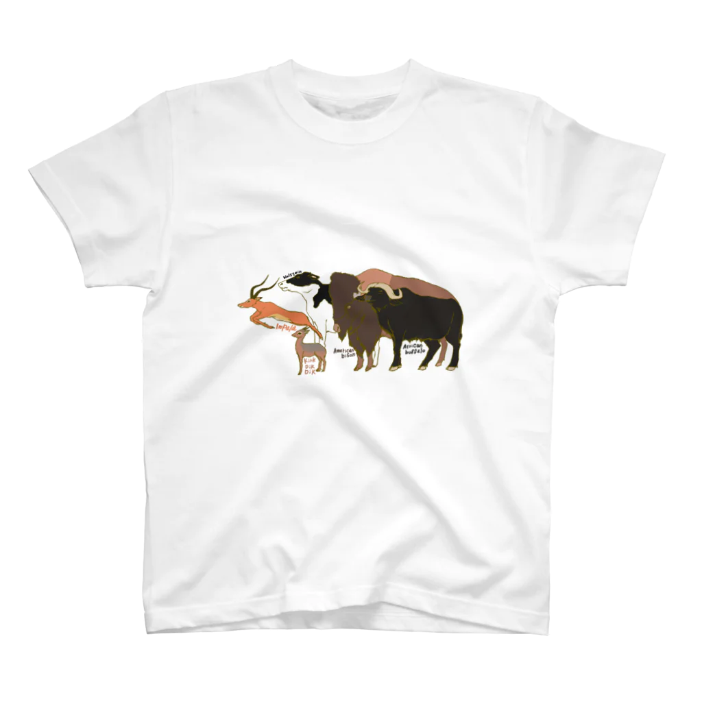 komakkou64のウシ科動物いっぱい！ Regular Fit T-Shirt
