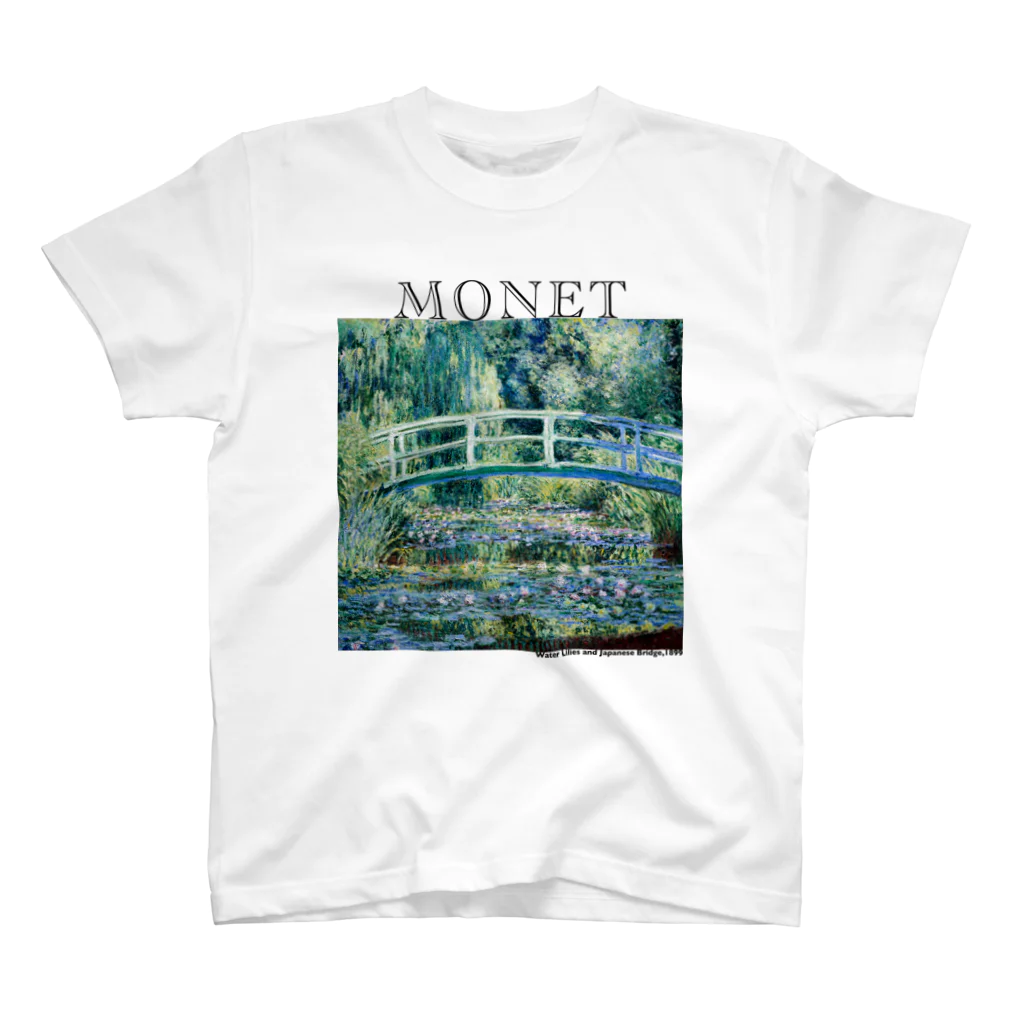 MUGEN ARTのモネ　睡蓮の池と日本の橋　Claude Monet　 Regular Fit T-Shirt