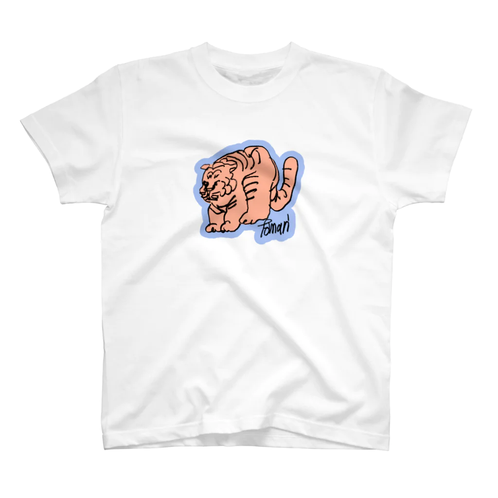 泊のTiger ふちあり ロゴ スタンダードTシャツ