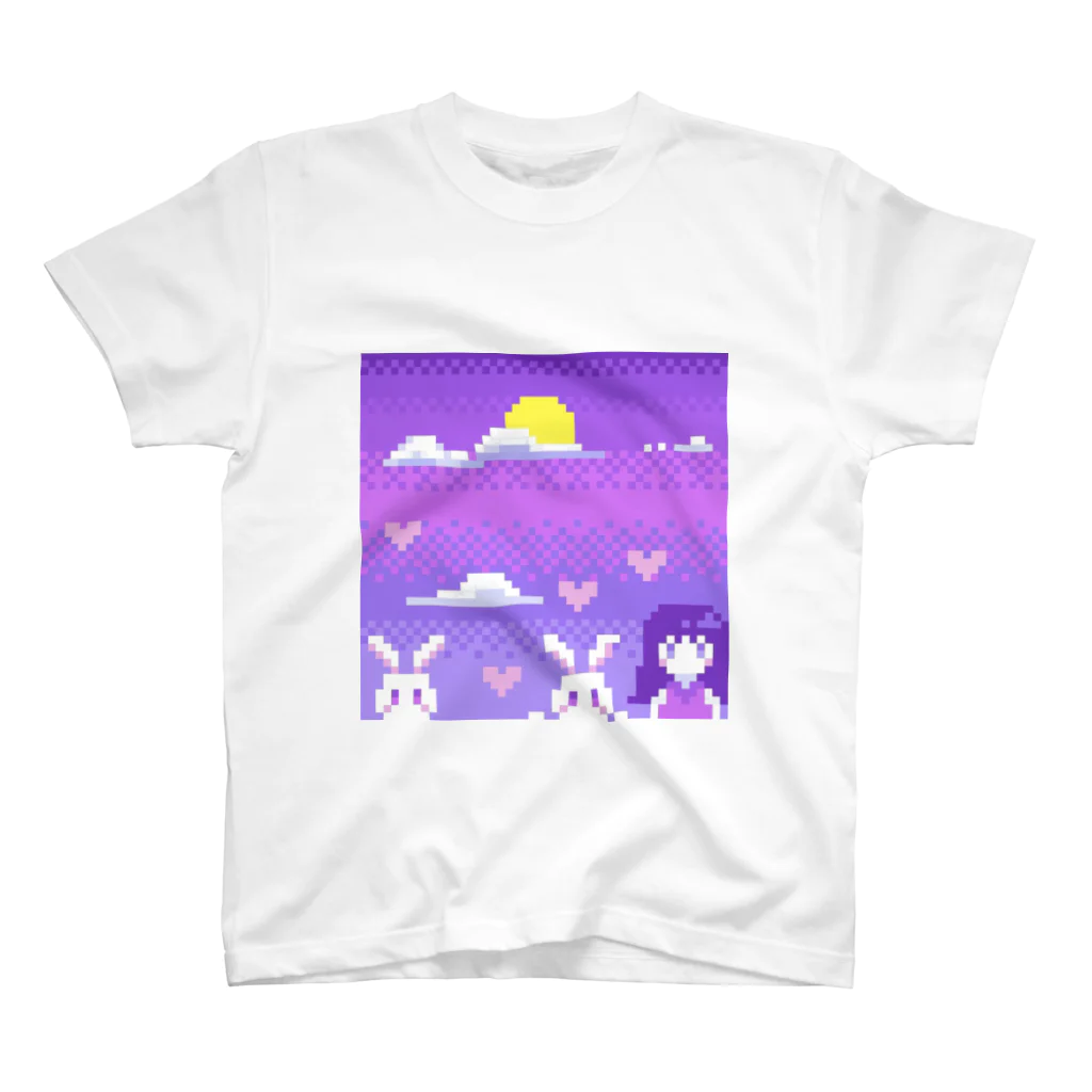 sakuの月とうさぎ スタンダードTシャツ