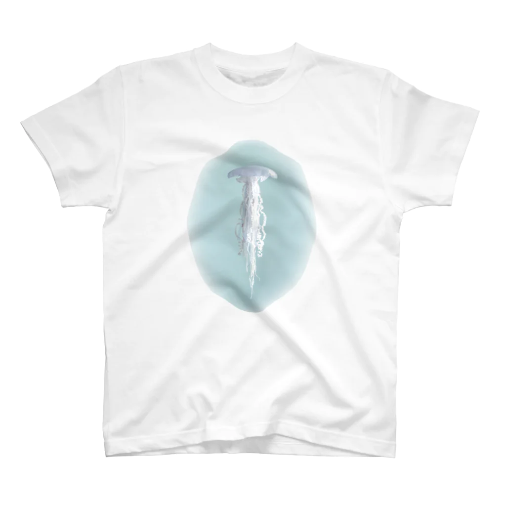 Yuragiのふわふわ クラゲ - Fluffy Jellyfish - スタンダードTシャツ