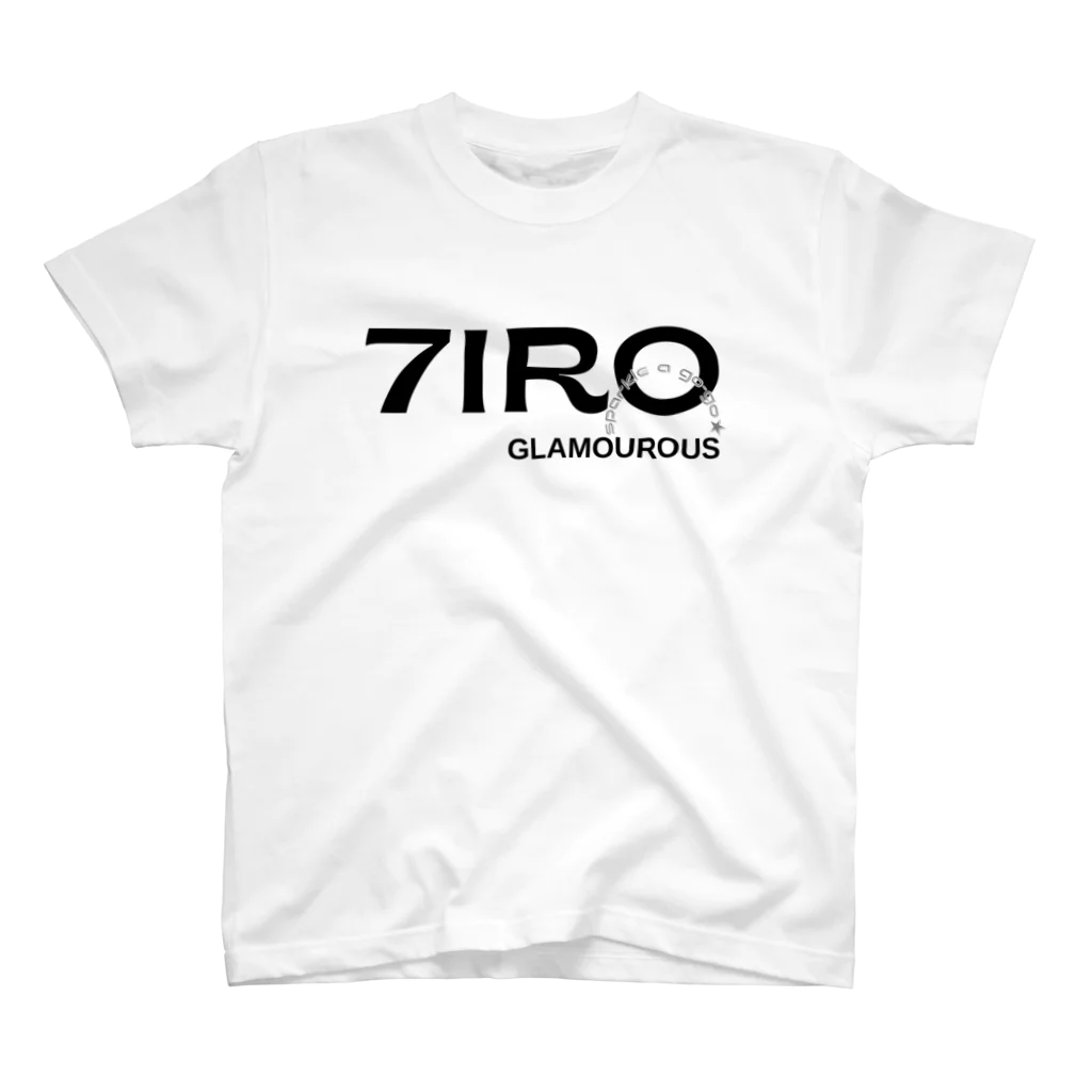 7IRO GLAMOUROUSの7IROロゴ太字 白Tシャツ スタンダードTシャツ