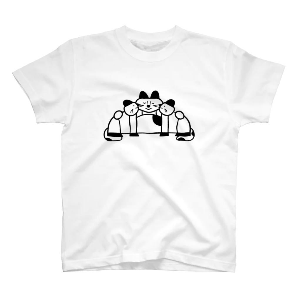 nuru  SHOP  のねこのおやこ チュー スタンダードTシャツ