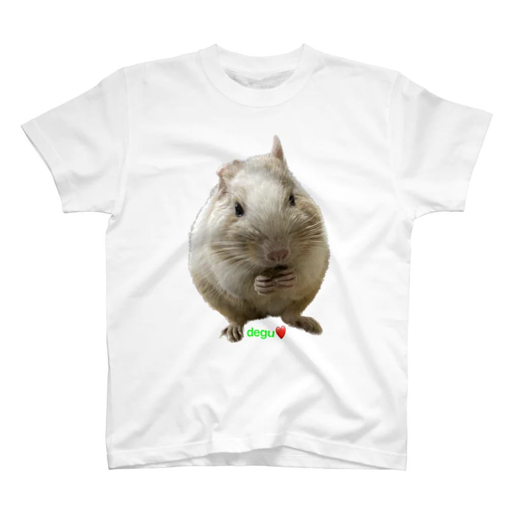 デグーのプラハのデグー　degu❤️ スタンダードTシャツ