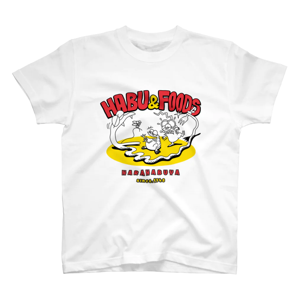 原ハブ屋【SUZURI店】のHabu and Foods (T-GO) Regular Fit T-Shirt