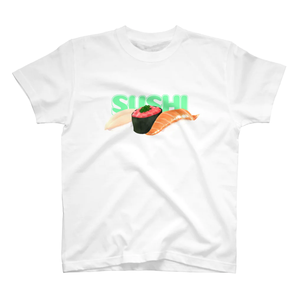 しのてーりのSUSHI スタンダードTシャツ