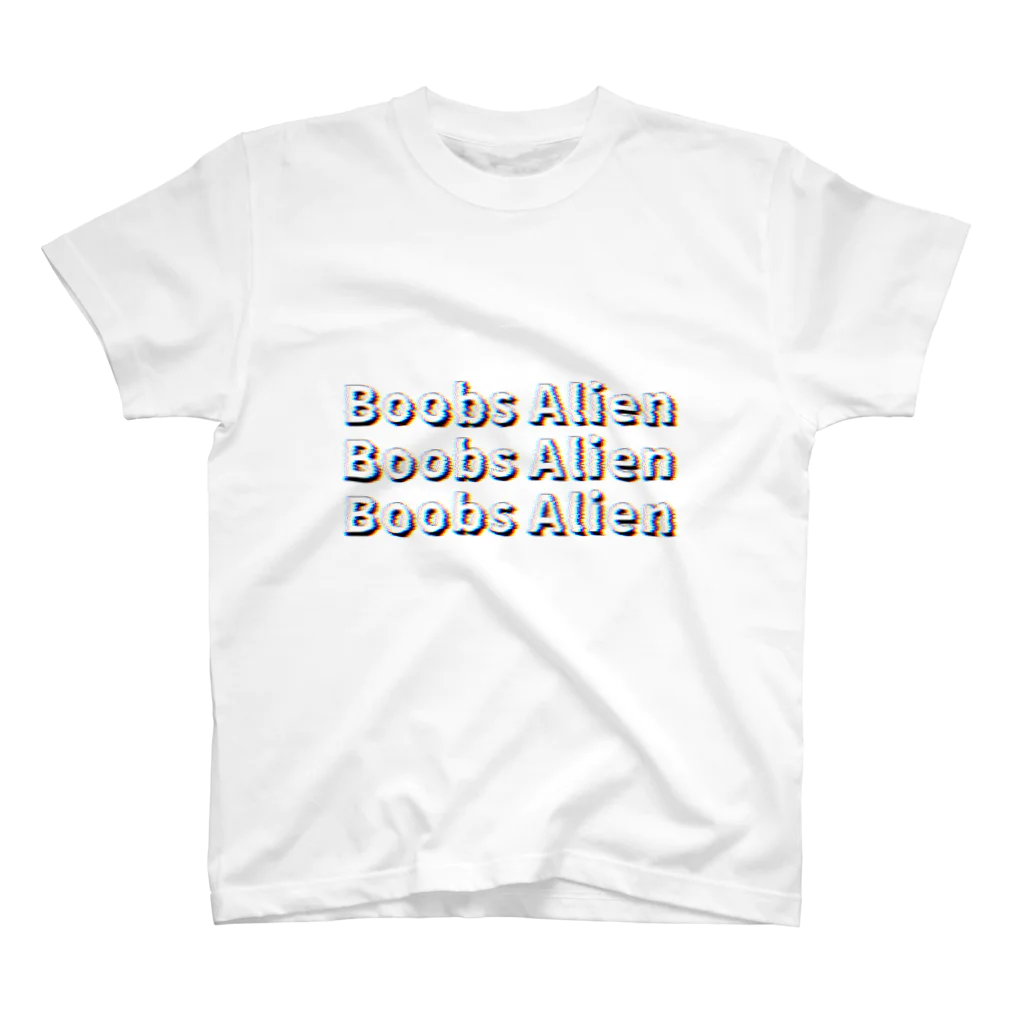 ブーブスエイリアンのBoobs Alienロゴ スタンダードTシャツ