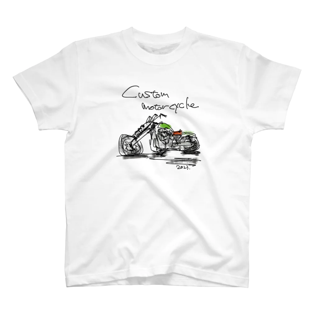 スタジオばんやのカスタムモーターサイクル スタンダードTシャツ