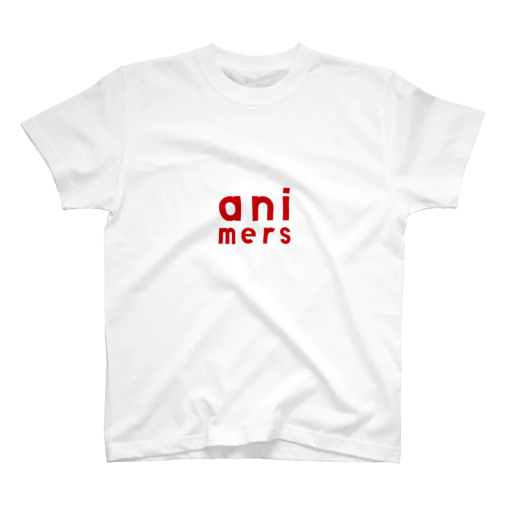 animersのanimers Tシャツ(半袖)赤ロゴVer. Regular Fit T-Shirt