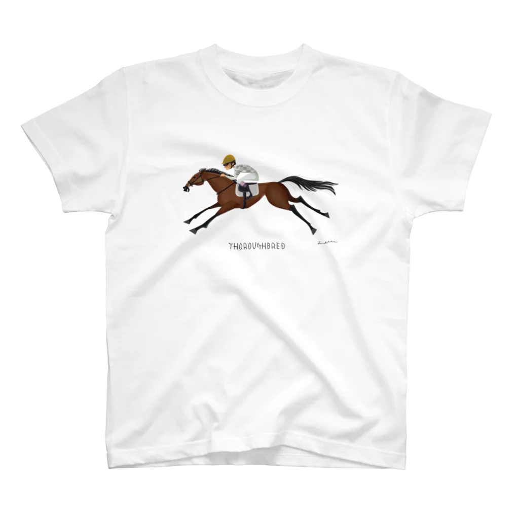 POPPY＿moooo  チャリティーショップのthoroughbred 4 Regular Fit T-Shirt