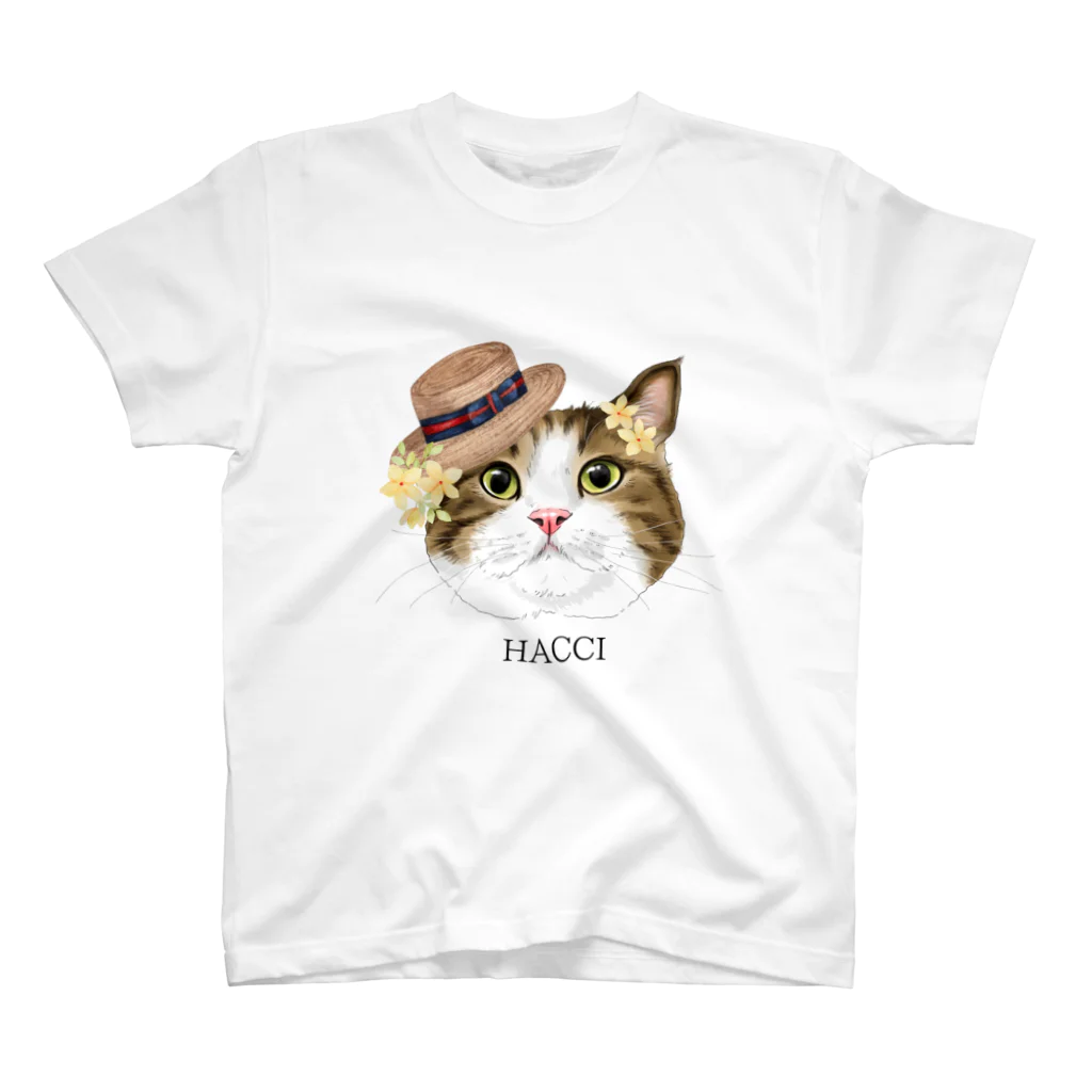 marutoraのhachio猫 スタンダードTシャツ