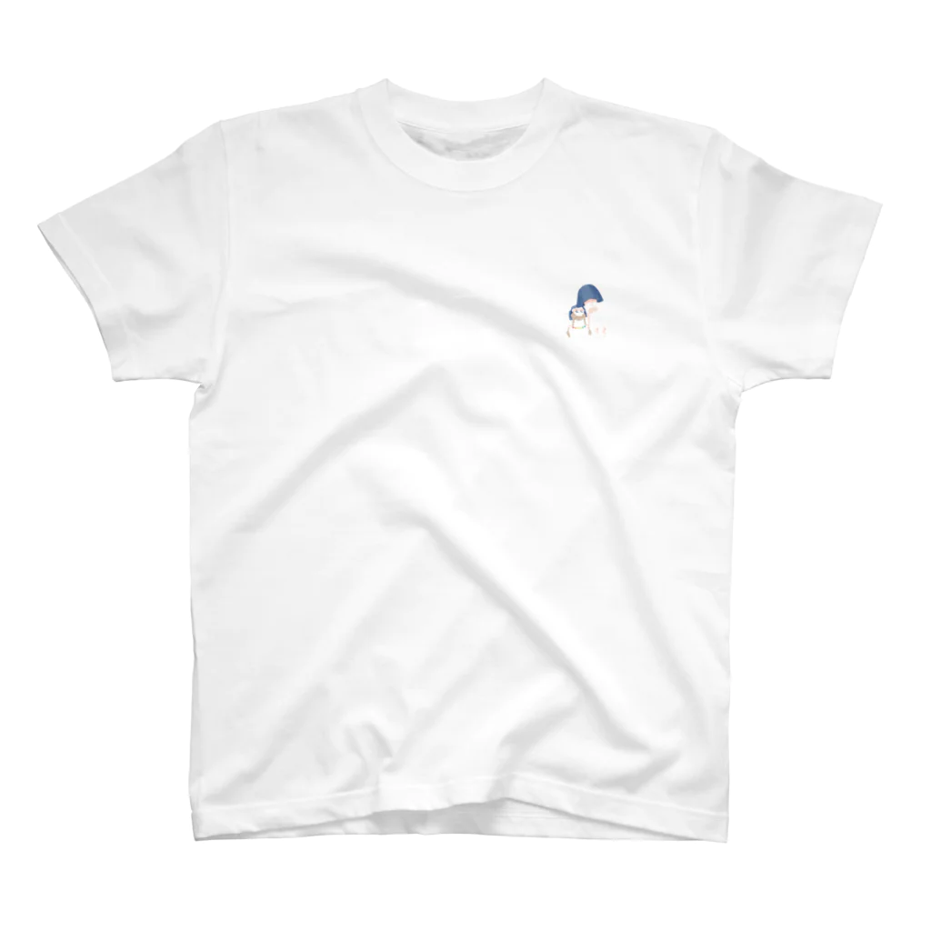 mino_minoのフラッグガール Regular Fit T-Shirt