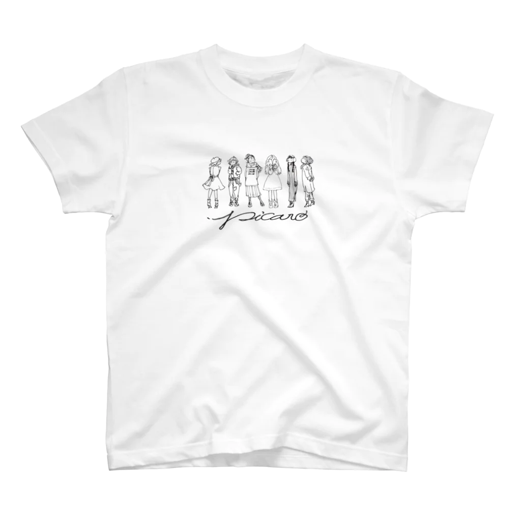 .picaroの『冬ガール&.picaro』(淡色) スタンダードTシャツ