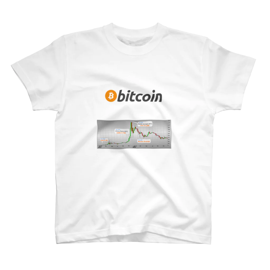 puruのBitcoin Regular Fit T-Shirt