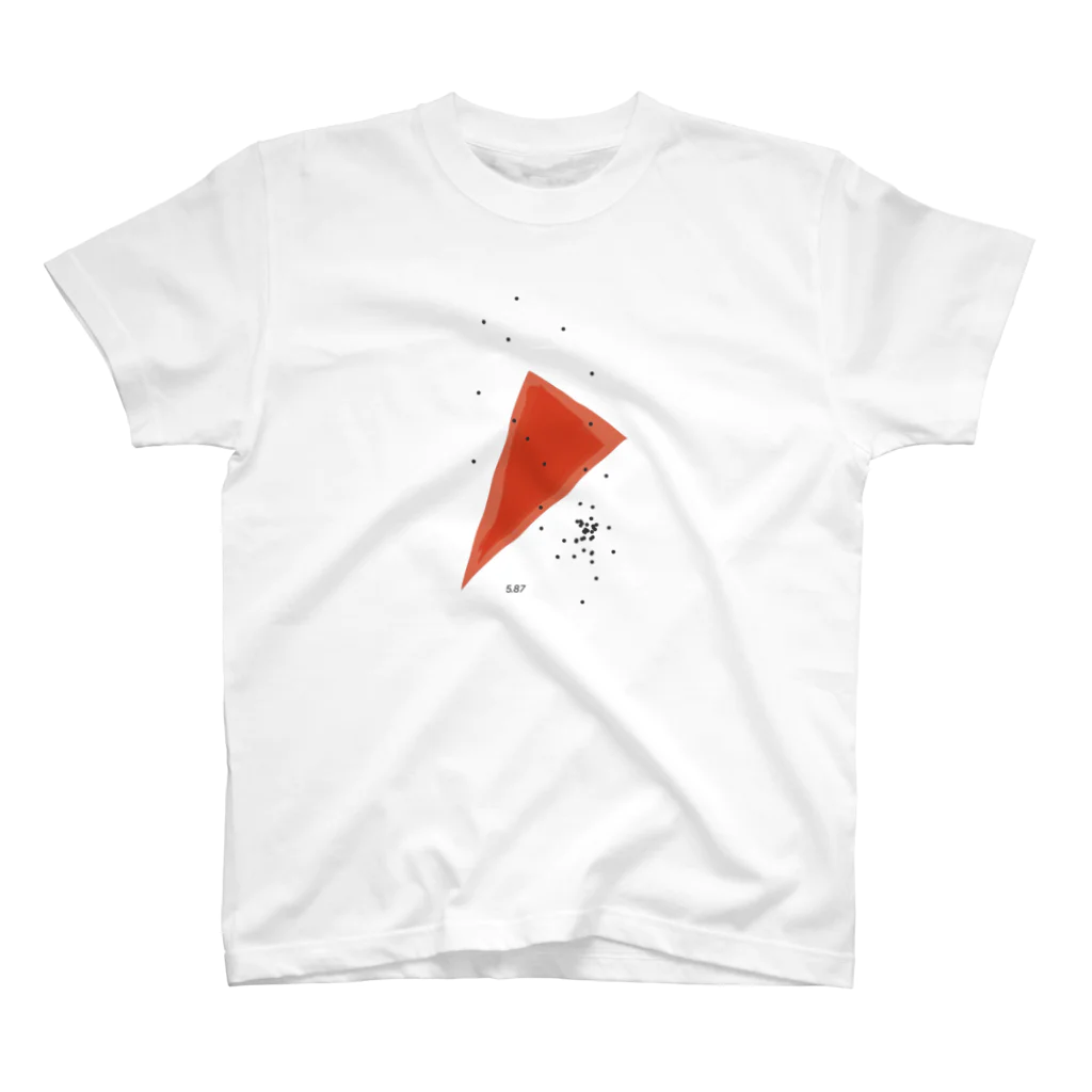 Hの三角形　red スタンダードTシャツ