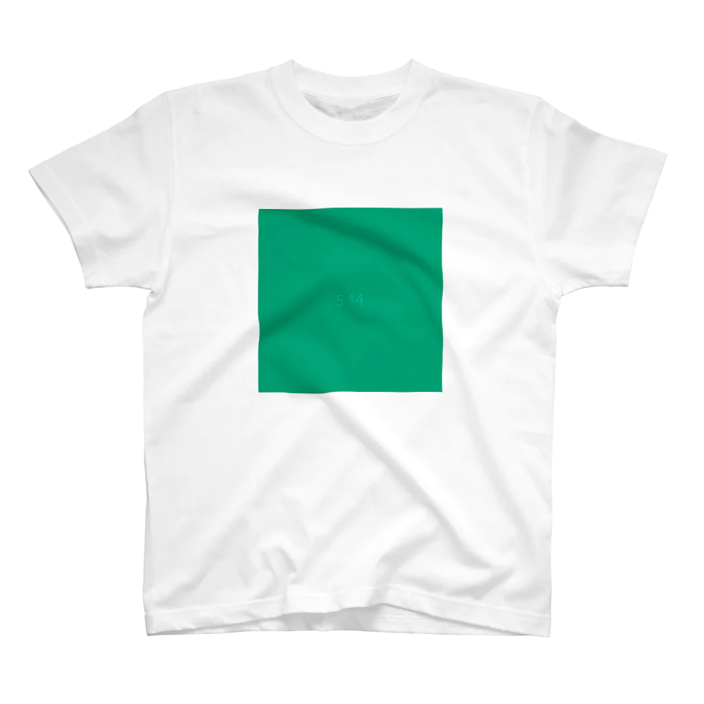 「Birth Day Colors」バースデーカラーの専門店の5月14日の誕生色「ディープ・ミント」 Regular Fit T-Shirt
