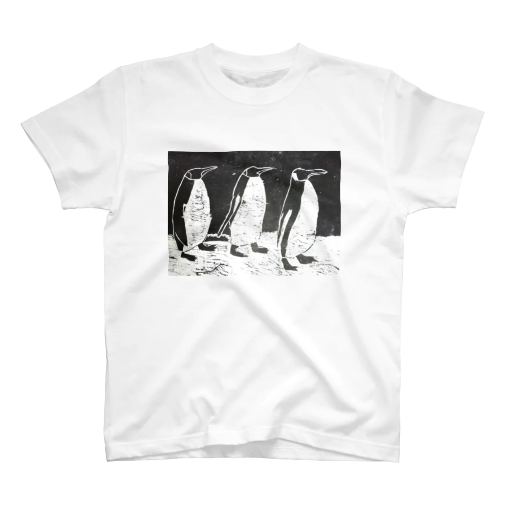 こぴ家の母を探すペンギン三兄弟 スタンダードTシャツ