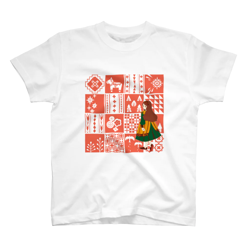 Cicogna（チコーニャ）のpatchwork GIRL スタンダードTシャツ