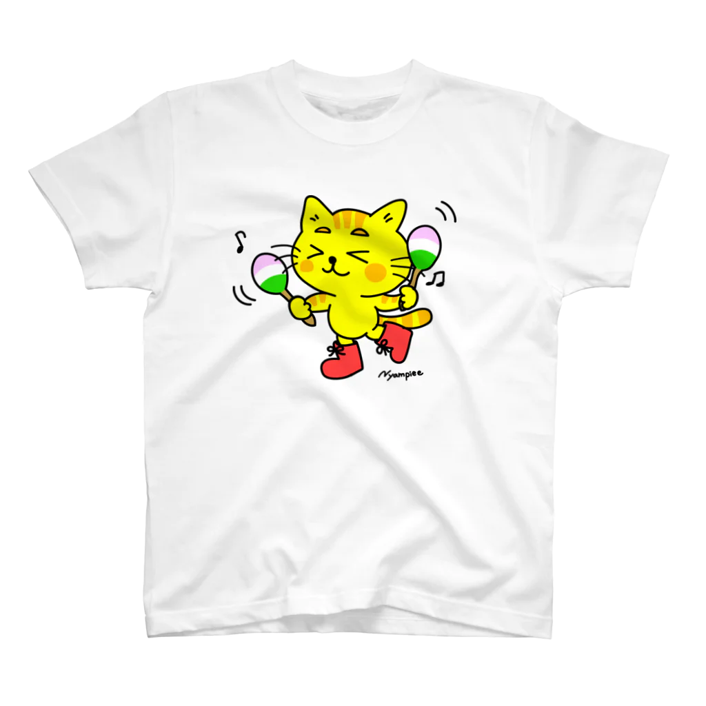 にゃんぴーの【にゃんぴー楽器隊】マラカス Regular Fit T-Shirt