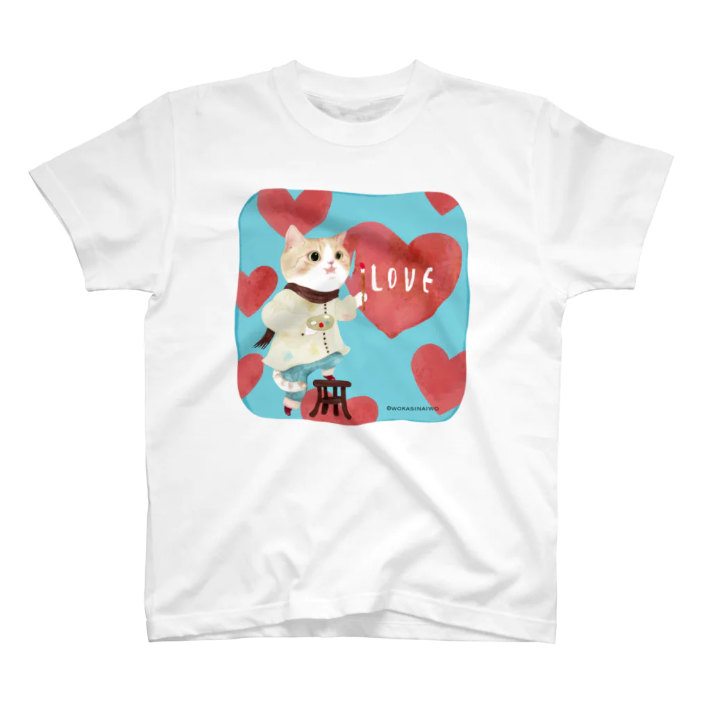 wokasinaiwoのラブ猫１０ズあき Regular Fit T-Shirt
