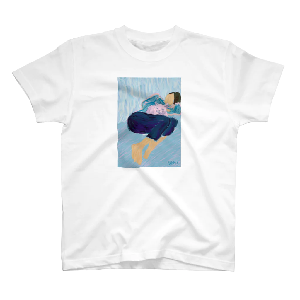 SUMMER_deepseaのTwo Summers taking a nap. 〜昼寝する二人のサマー〜 Regular Fit T-Shirt