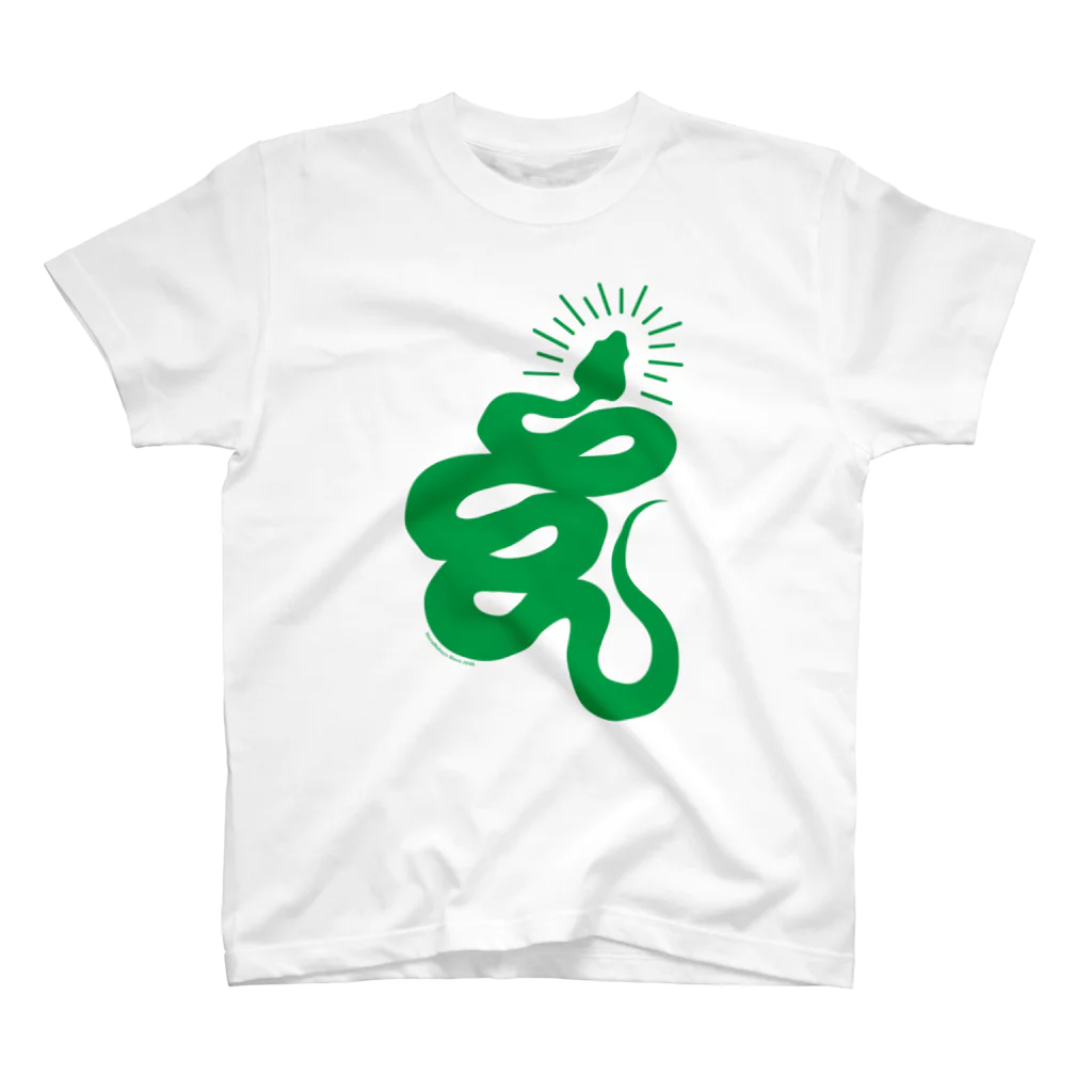 原ハブ屋【SUZURI店】のCheck Snake Head（T-GO） Regular Fit T-Shirt