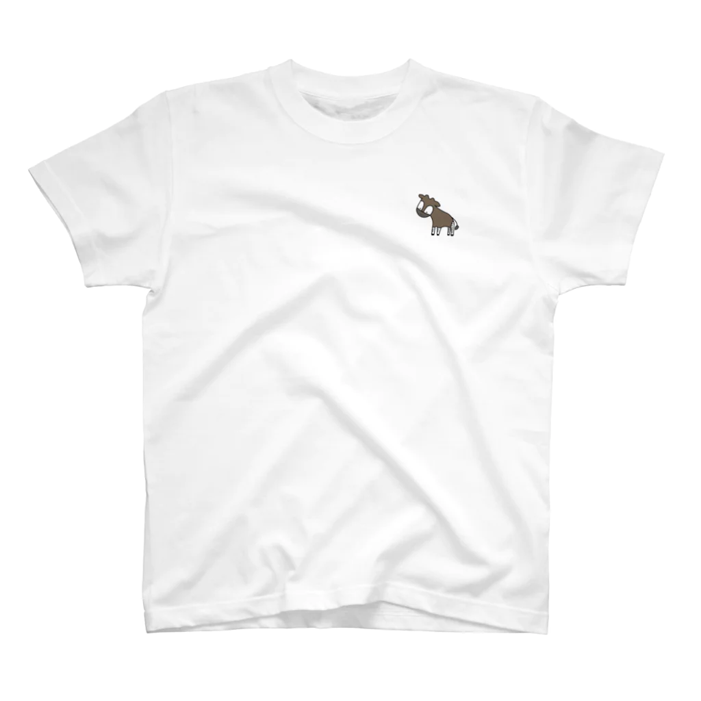 millefeuilleのワンポイントオカピ Regular Fit T-Shirt
