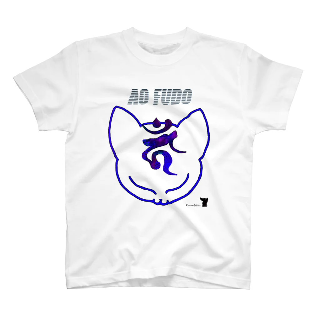 RavenCatの不動ねこ Ver.2 青不動 Regular Fit T-Shirt