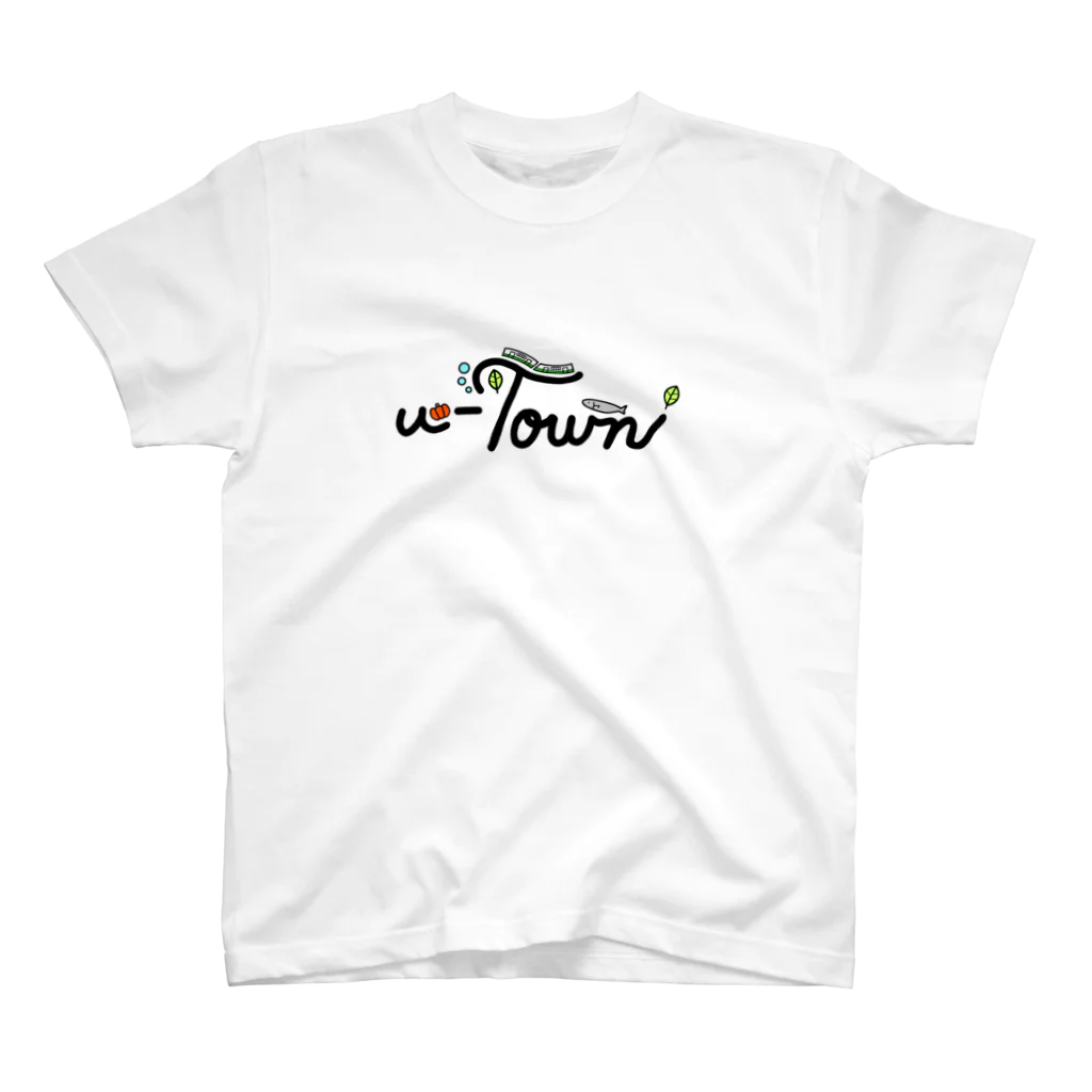 CHIYONの【カラフルver.】u-Town(ユーターン)ロゴ Regular Fit T-Shirt