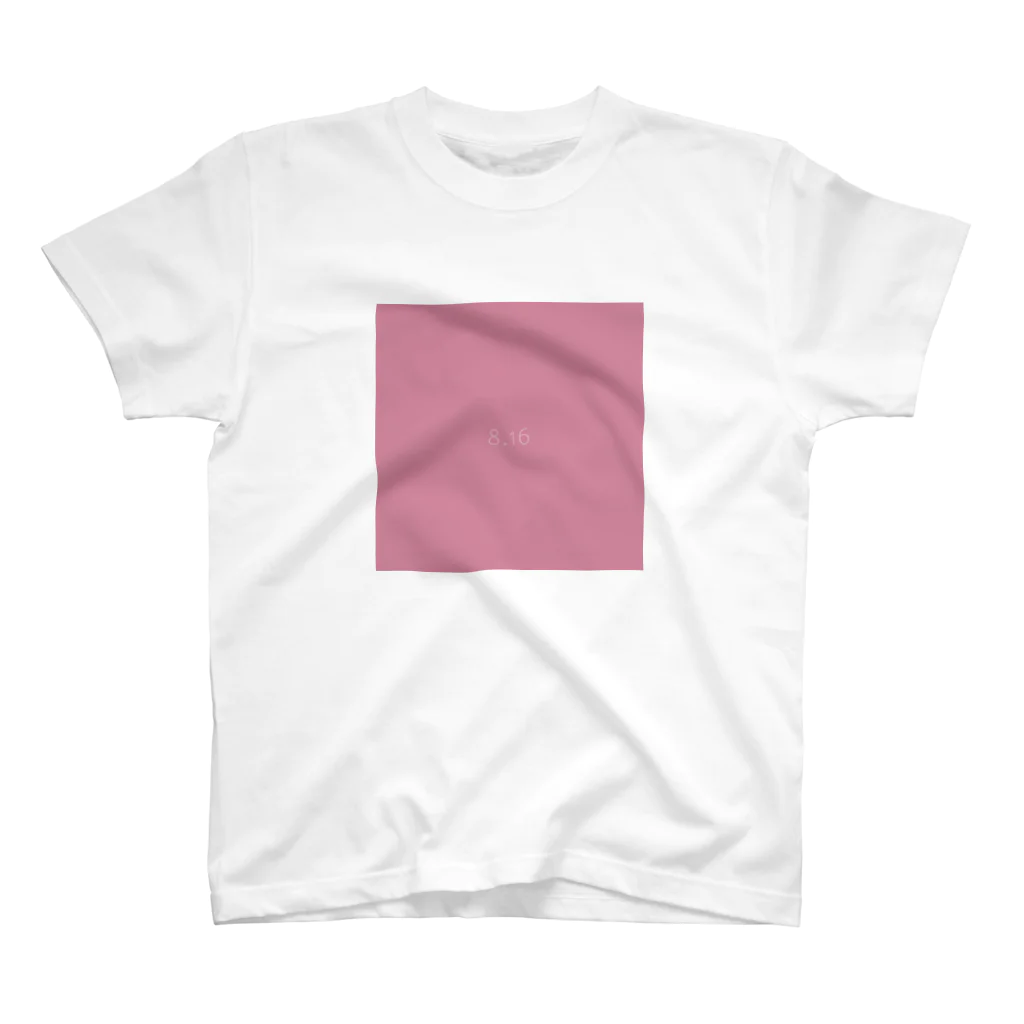 「Birth Day Colors」バースデーカラーの専門店の8月16日の誕生色「ワイルド・ローズ」 Regular Fit T-Shirt