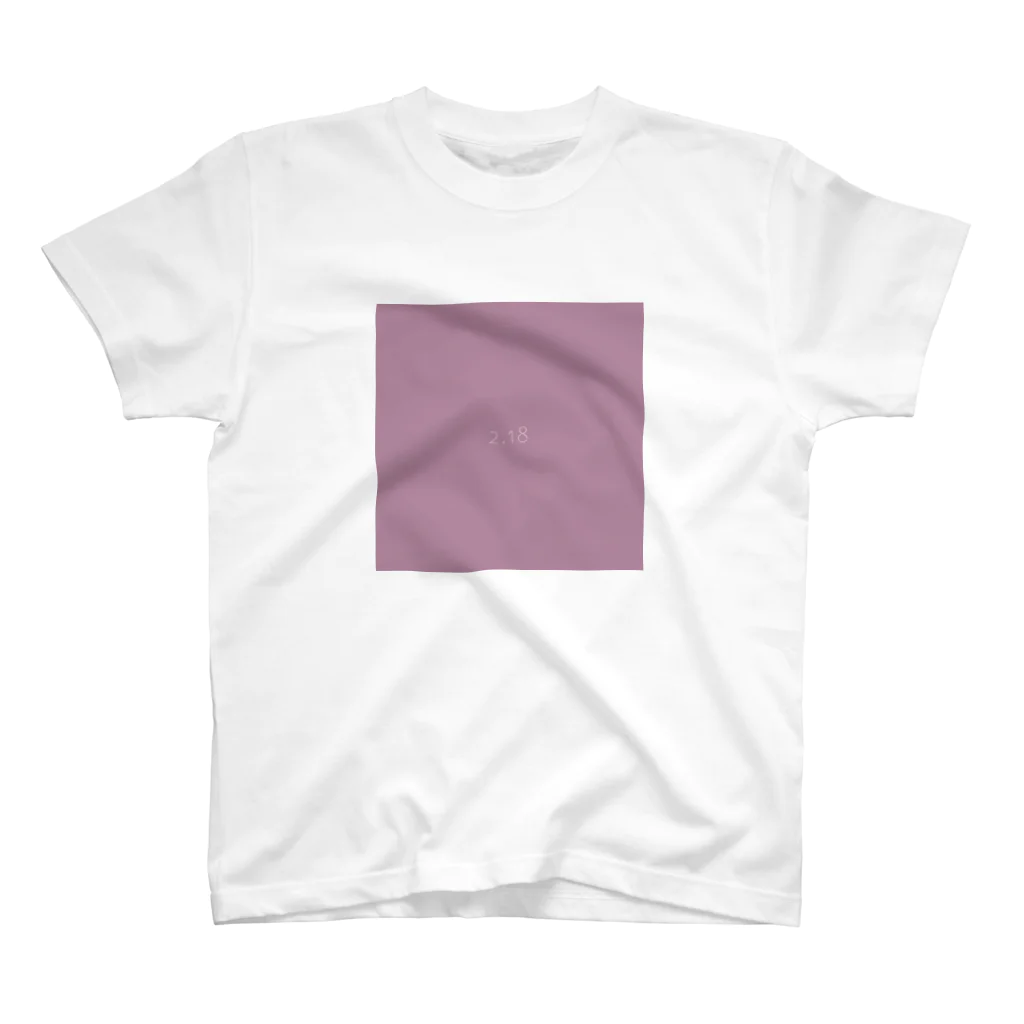 「Birth Day Colors」バースデーカラーの専門店の2月18日の誕生色「オーキッド・ヘイズ」 Regular Fit T-Shirt