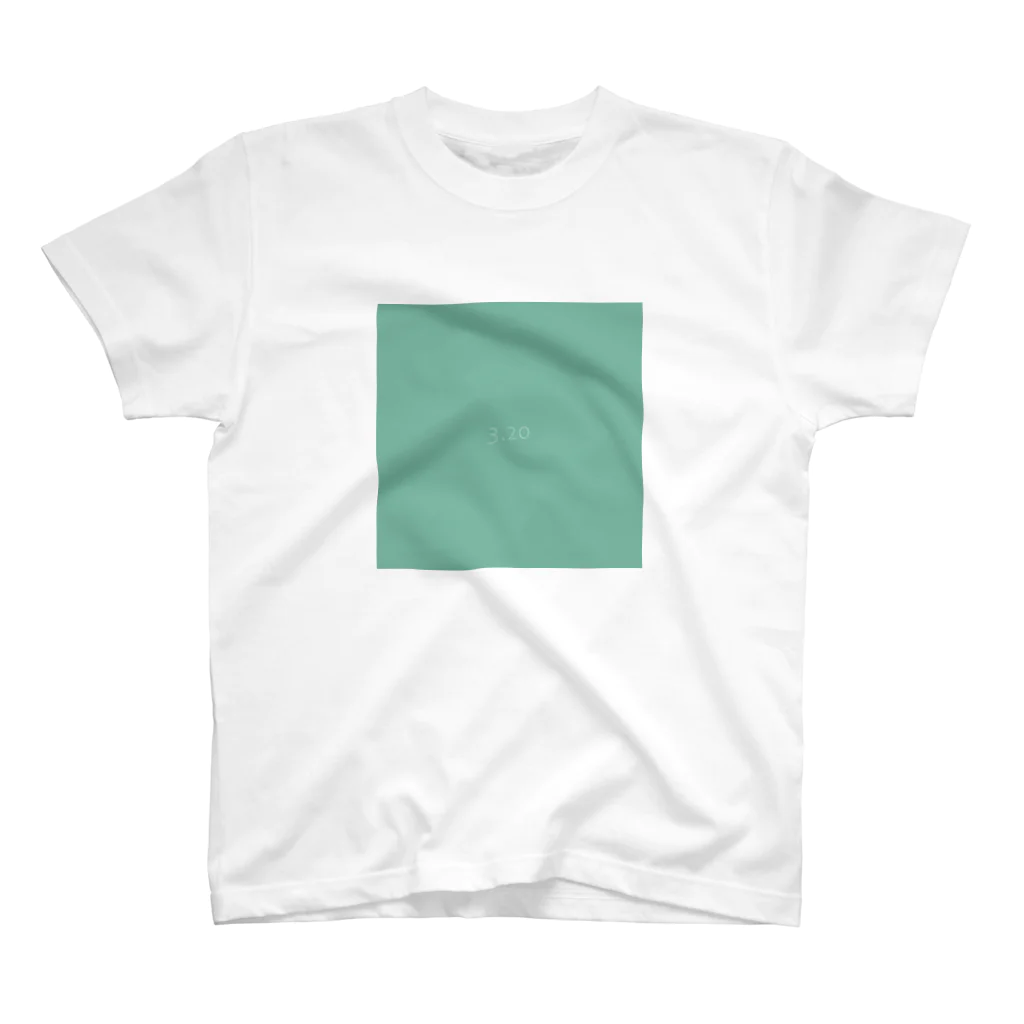 「Birth Day Colors」バースデーカラーの専門店の3月20日の誕生色「ダスティ・ジェイド・グリーン」 Regular Fit T-Shirt