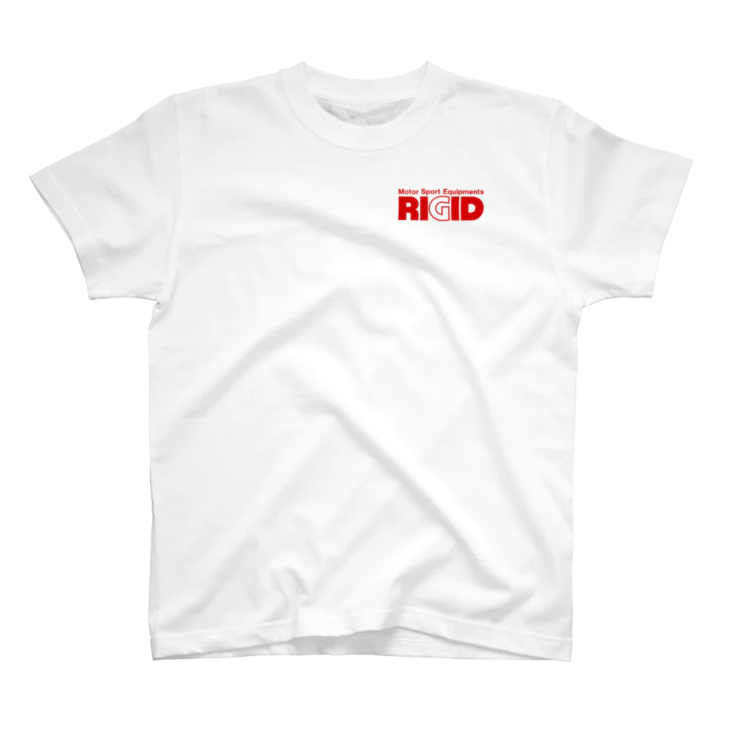 リジット・モータースポーツのRIGID透過ロゴ赤 Regular Fit T-Shirt