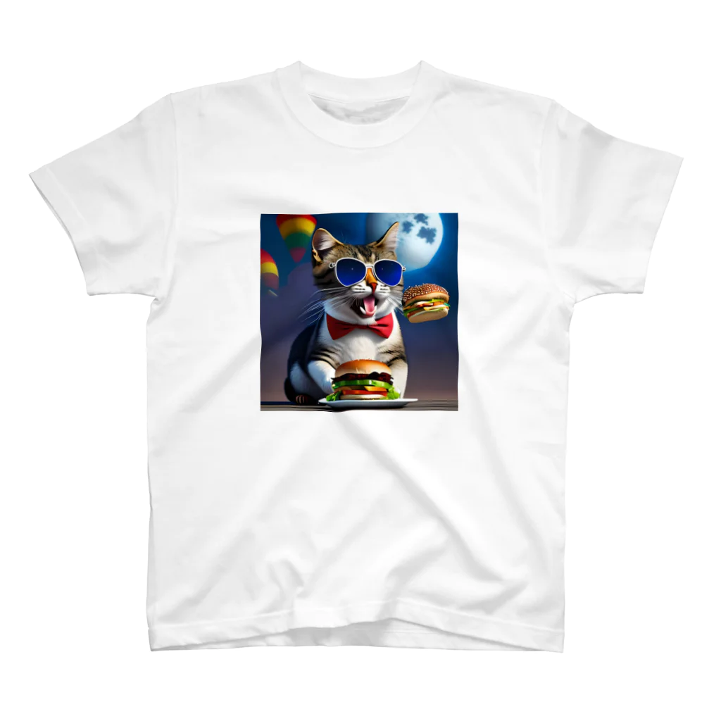 じょんすたいるのBurger Cat 2 Regular Fit T-Shirt