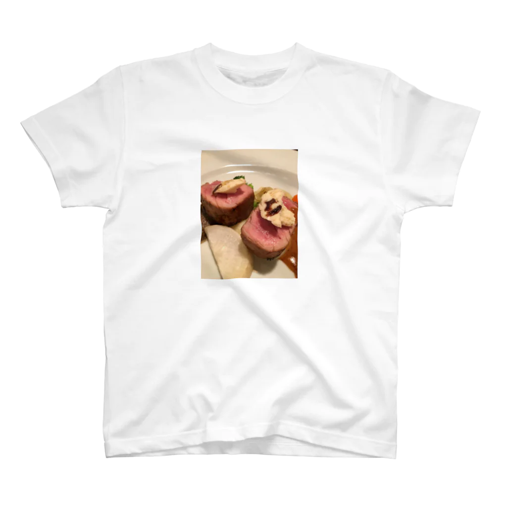 鹿美写真館の肉料理 スタンダードTシャツ