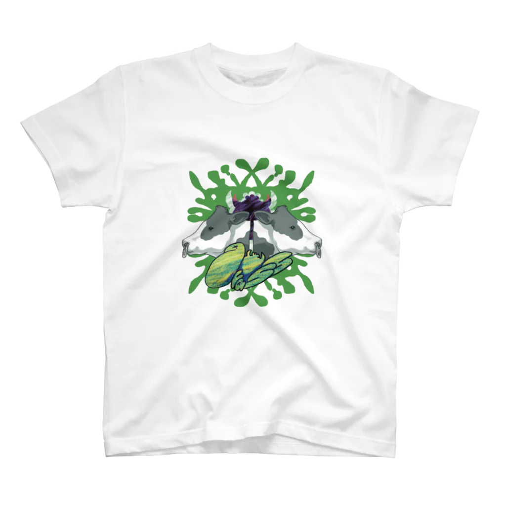 GRASSのGrass man 双頭ホルスタイン スタンダードTシャツ