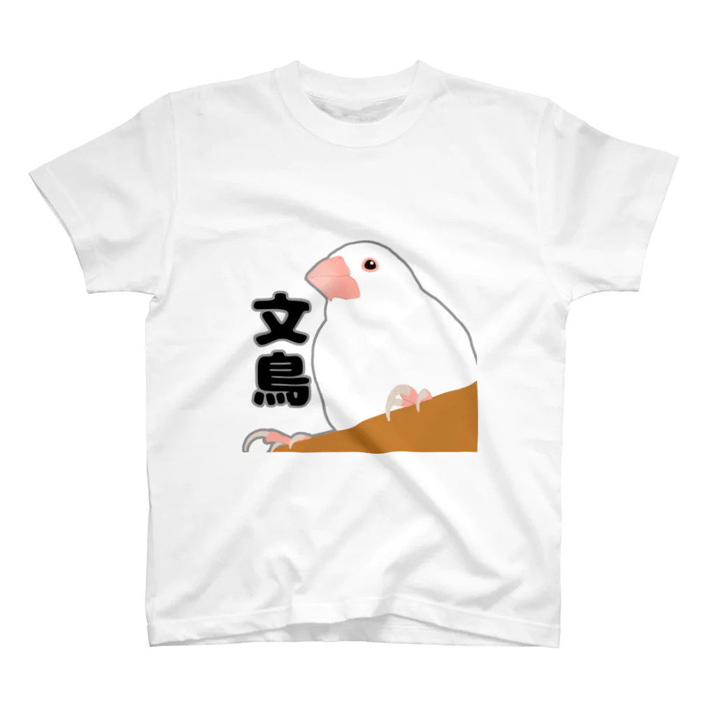 霜影/こしょうの猛者感溢れる白文鳥 スタンダードTシャツ