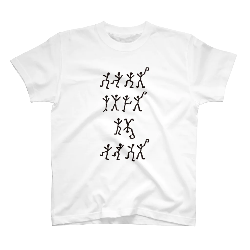 文豪館の踊る人形（コナン・ドイル）「シャーロック・ホームズ」より・海外文学・文豪 スタンダードTシャツ