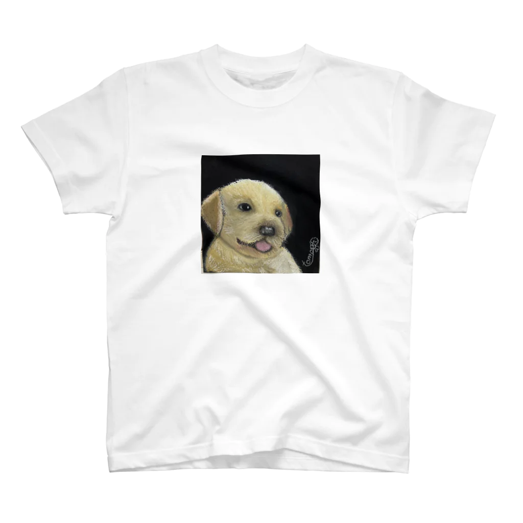 チョークアートグッズ😊のチョークアート　子犬🐶 Regular Fit T-Shirt