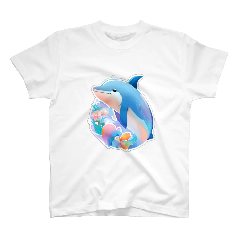 dolphineの可愛いイルカ スタンダードTシャツ