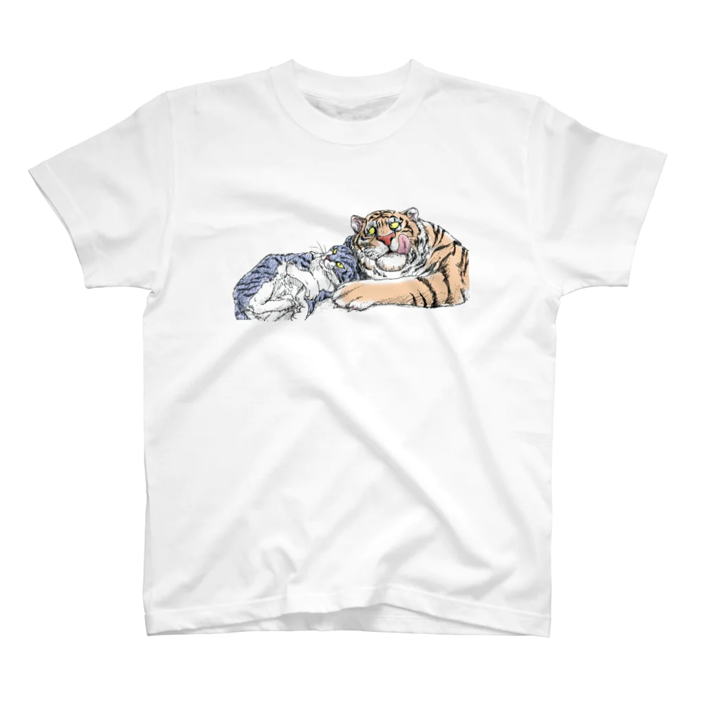 ゼリーtypeの虎さんと猫さん Regular Fit T-Shirt