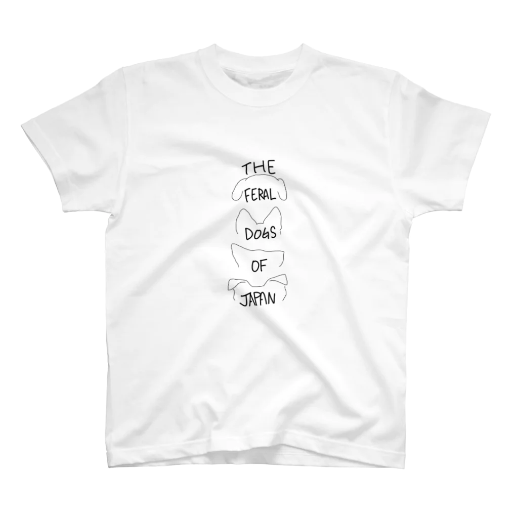 KuroinyannyanのThe Feral Dogs of Japan Regular Fit T-Shirt