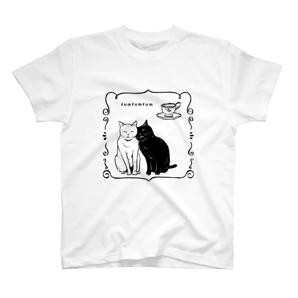 ふむふむのふむふむの空想お茶会 『二匹の猫』 スタンダードTシャツ