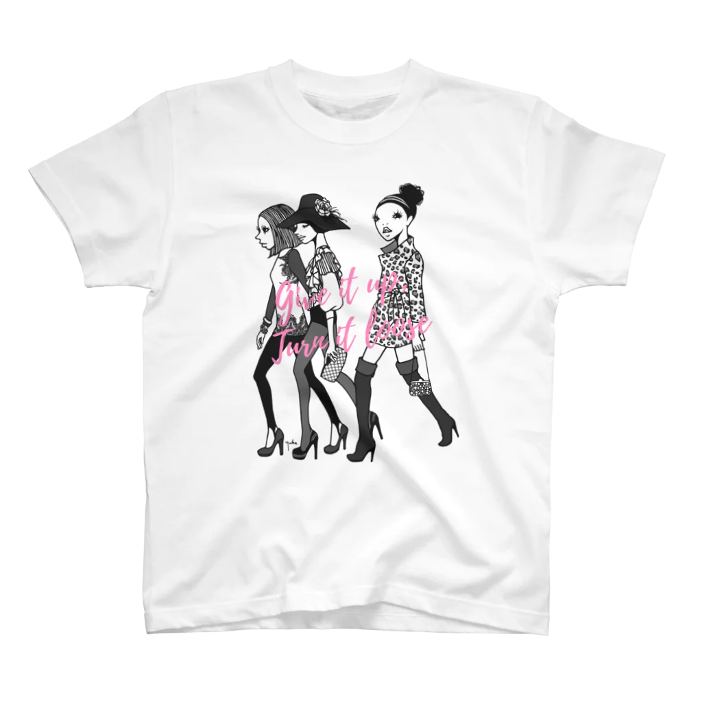 イラストレーターこたけゆか 公式オリジナルグッズのHEY LADIES!  スタンダードTシャツ