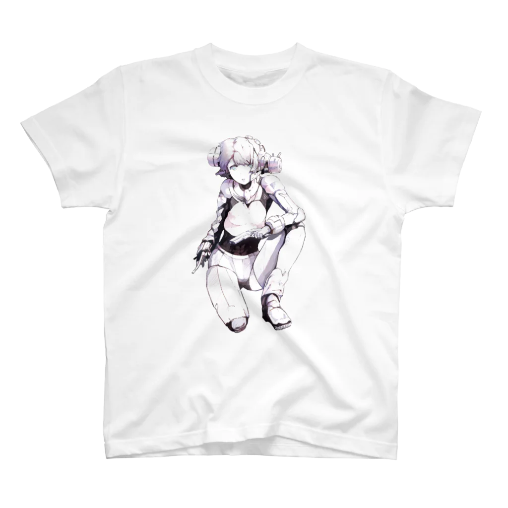 guitarsのMechako (Dameged) スタンダードTシャツ