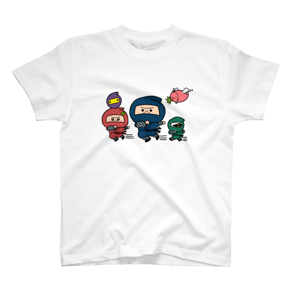 ようへいのwonder lifeの忍者とてんぐちゃん Regular Fit T-Shirt